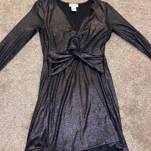 Altar’d State Black Sparkly Mini Dress